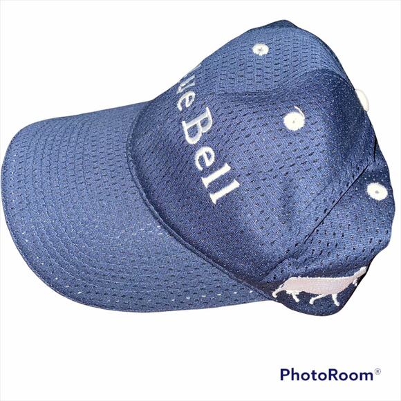Blue Bell Creameries Homemade Ice Cream Navy Blue/White Mesh Adjustable Hat Cap - Picture 2 of 5